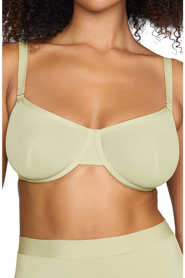The Balconette Mesh Underwire Bra, Main, color, MEADOW