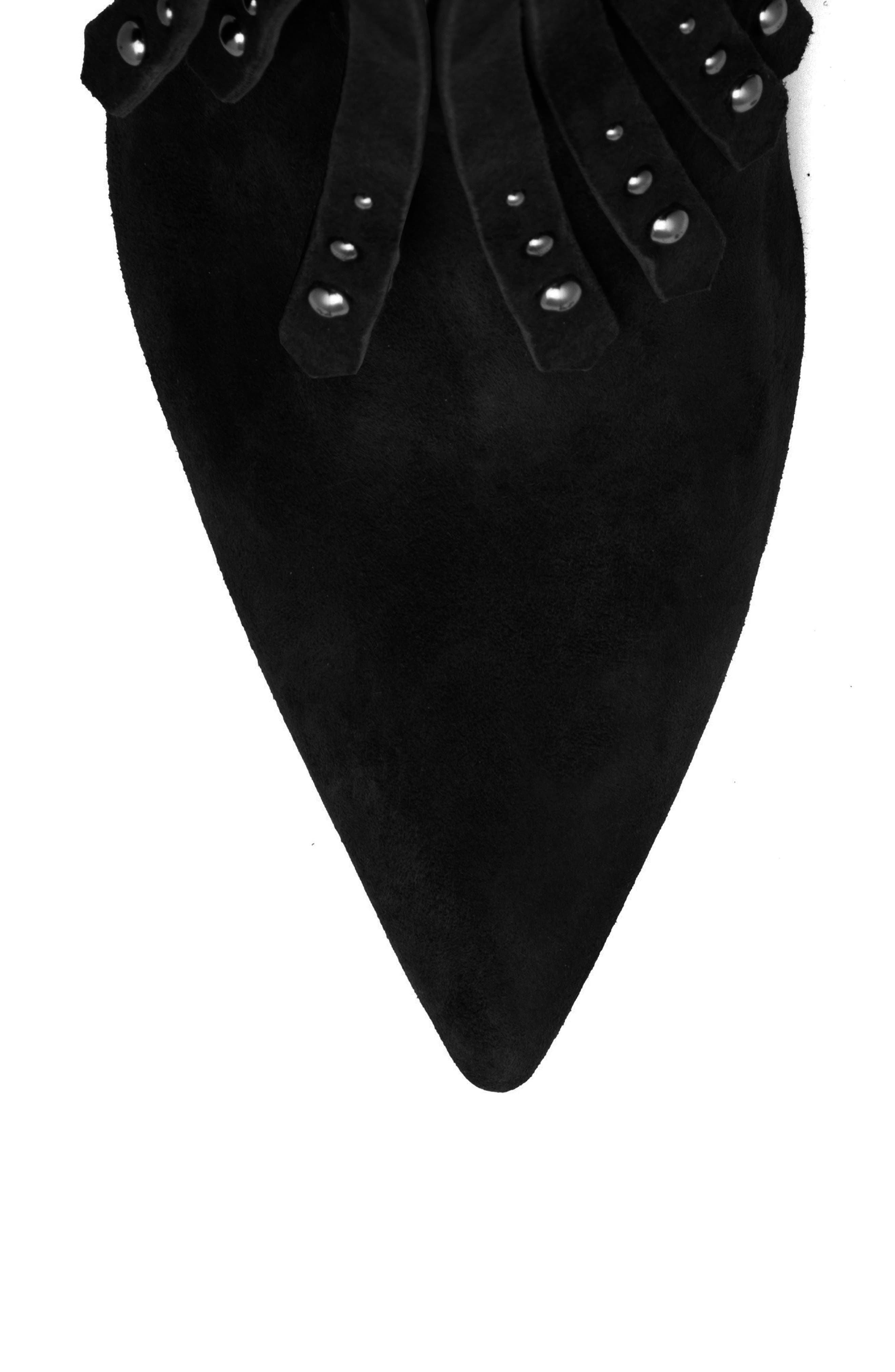 BEAUTIISOLES Tal Fringe Bootie, Alternate, color, Black