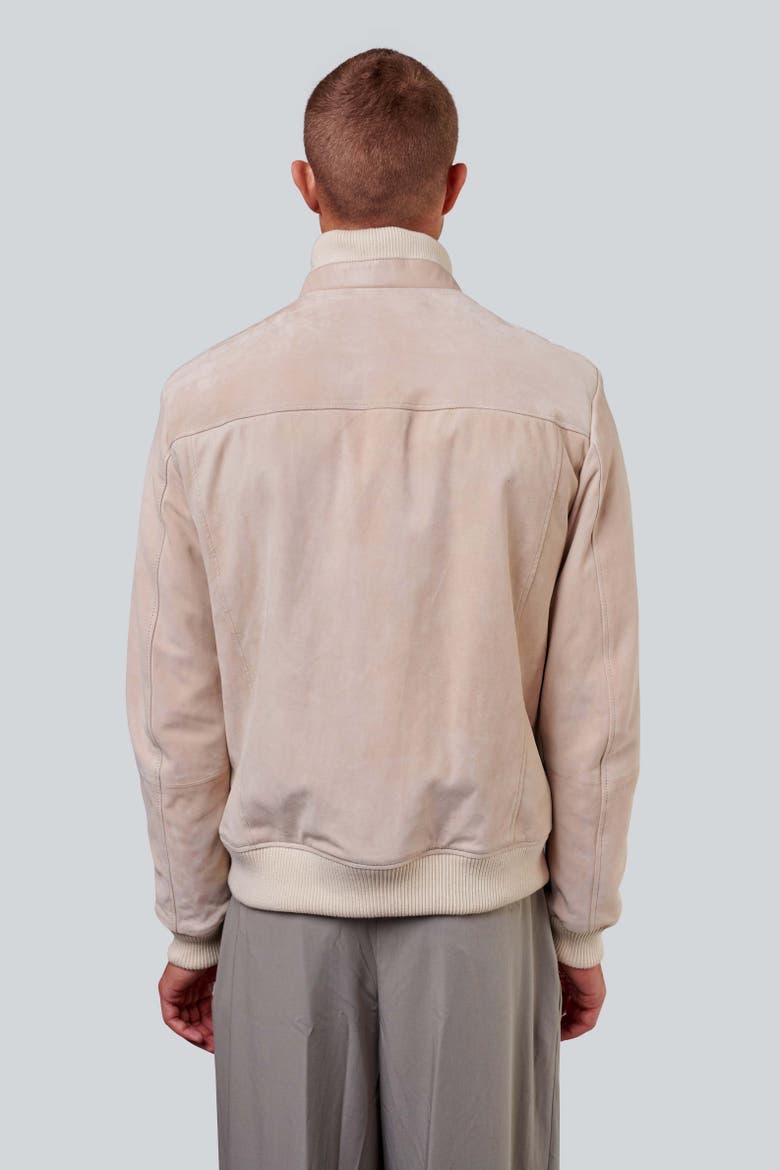Spencer Suede Jacket, Alternate, color, Beige