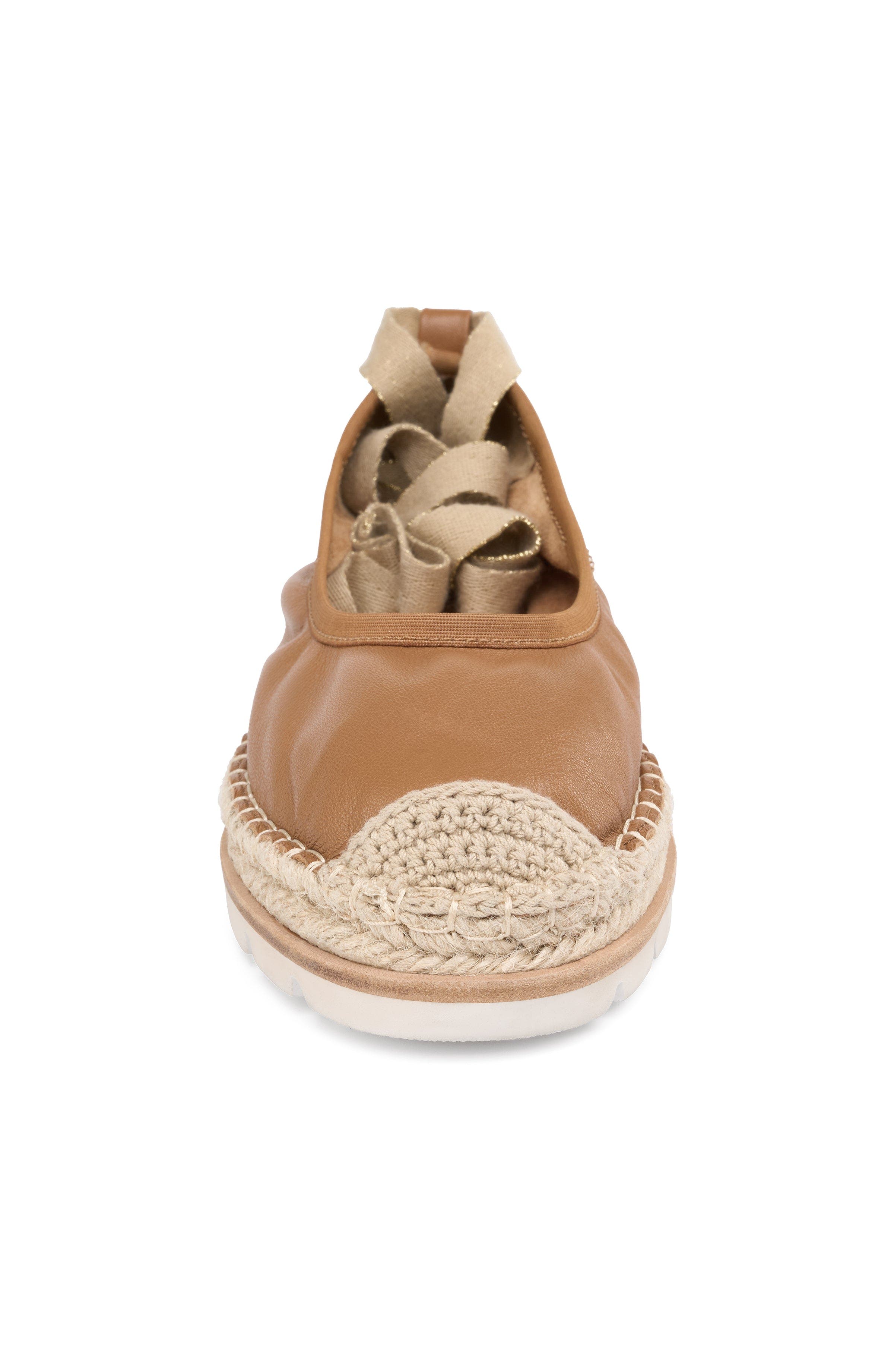 Bridget Leather Espadrille, Alternate, color, Tan