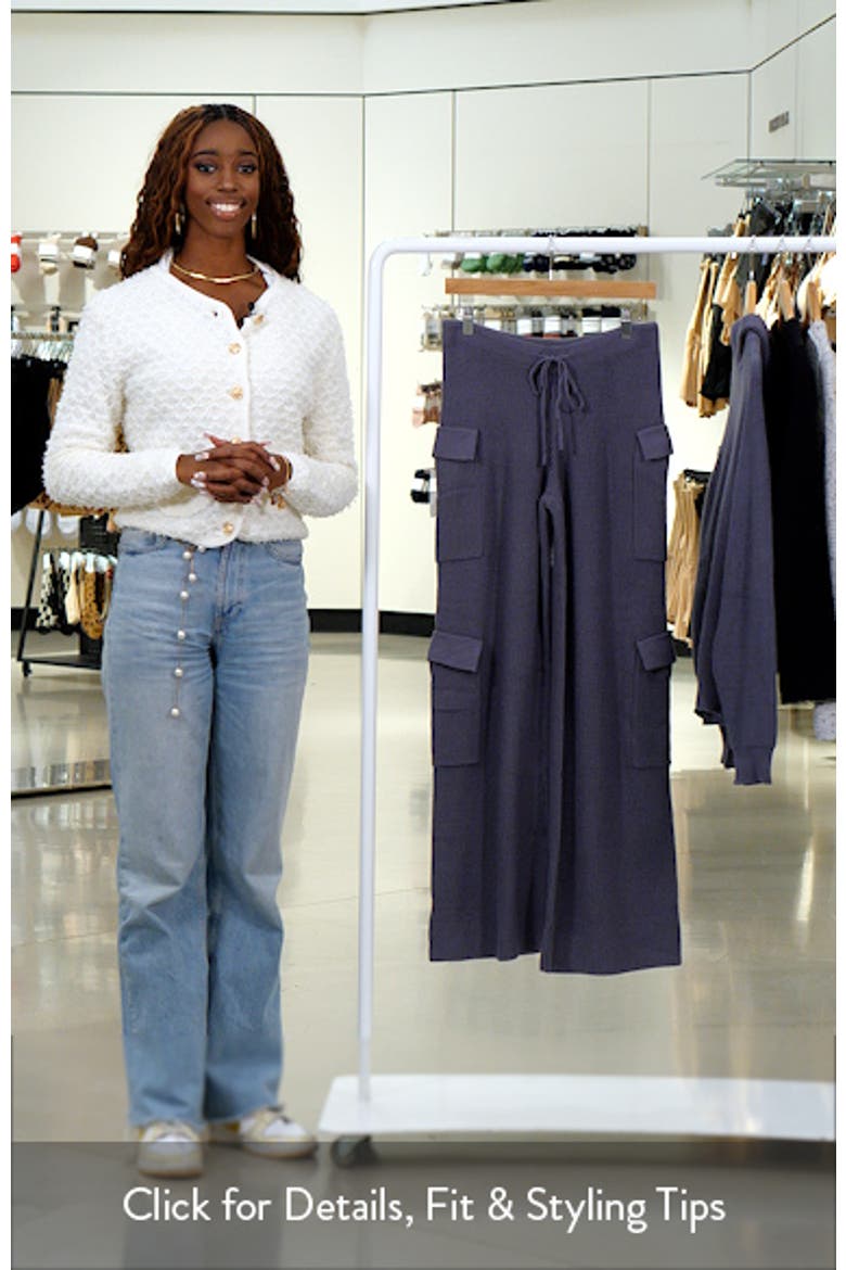 Wynter Drawstring Cargo Sweater Pants video