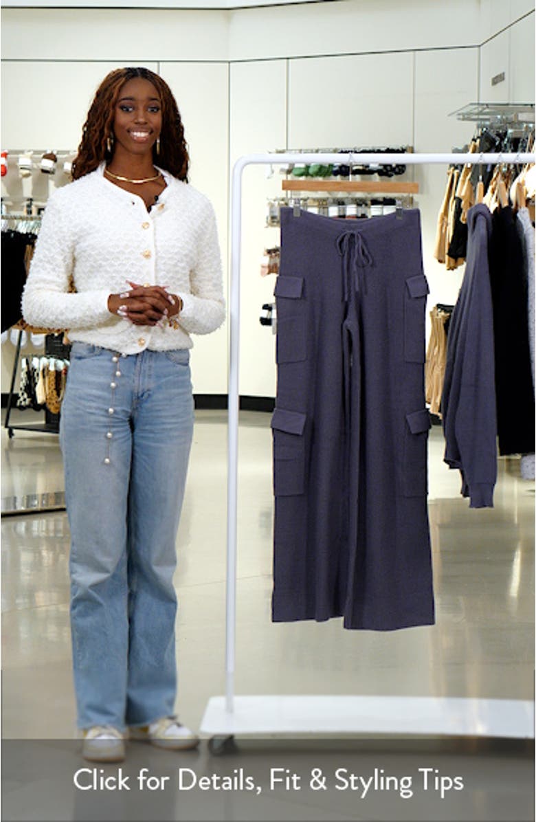 Wynter Drawstring Cargo Sweater Pants, sales video thumbnail