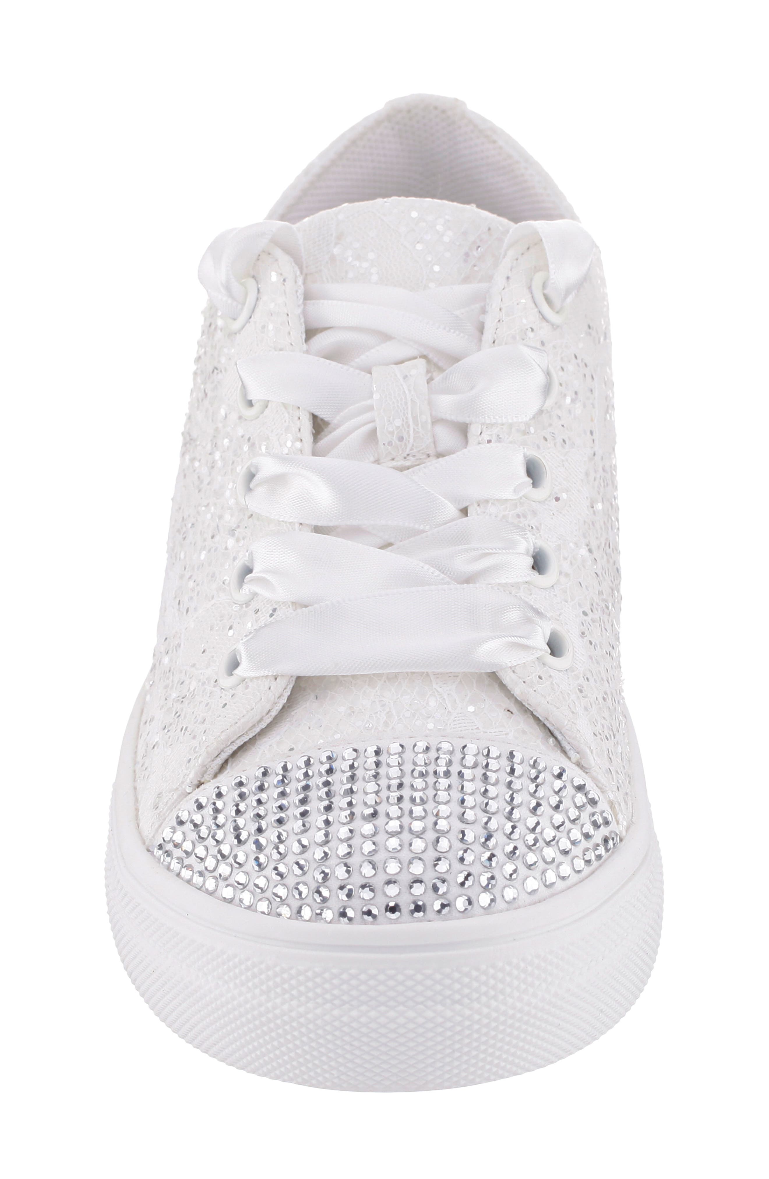 Nina Kids' Glitter Cap Toe Sneaker, Alternate, color, 