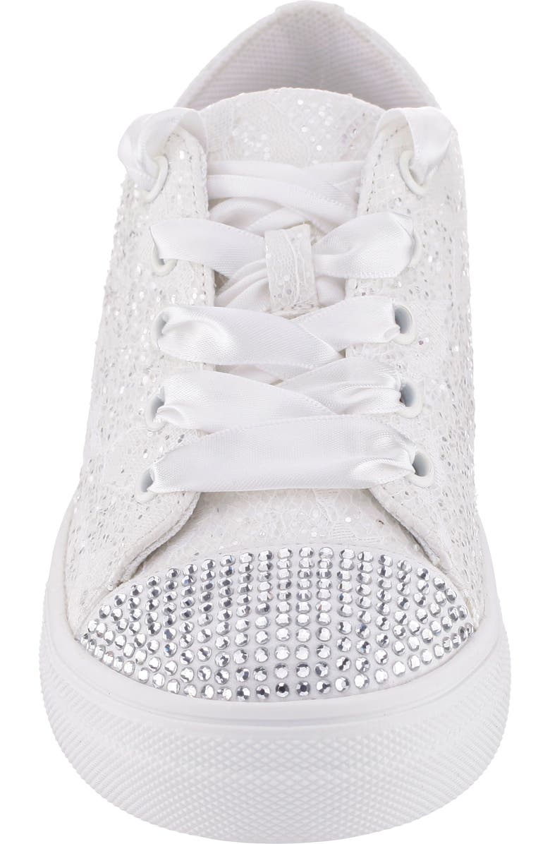 Nina Kids' Glitter Cap Toe Sneaker, Alternate, color,