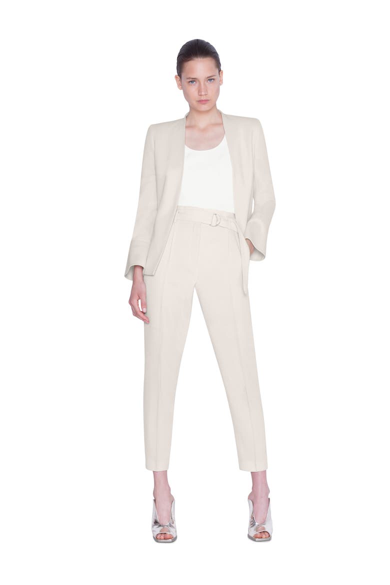 Trumpet Cuff Wool Blazer, Alternate, color, ALABASTER