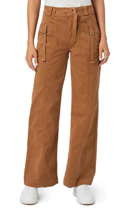 Brooklyn Tactical Wide Leg Jeans (Milk Cocoa)