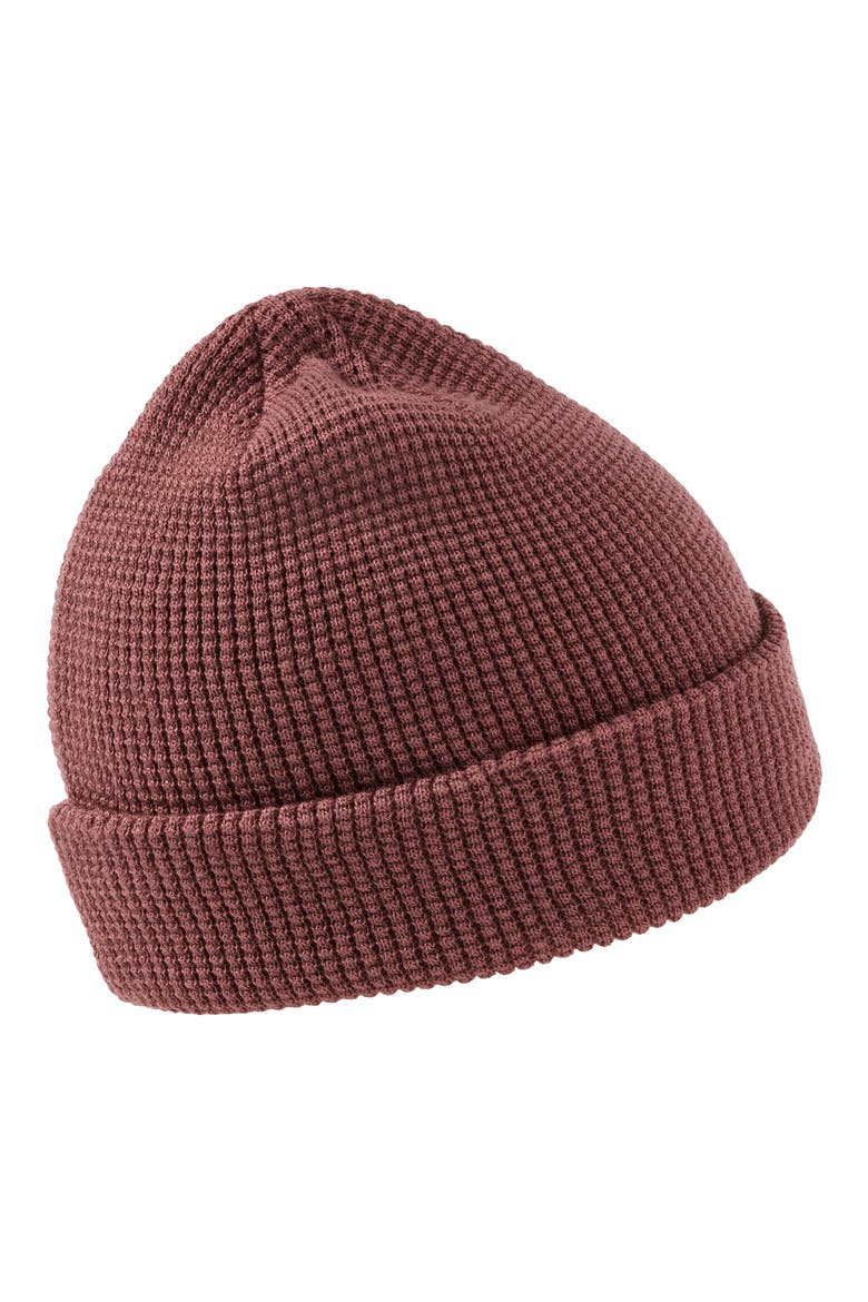 Cloud Waffle Beanie, Alternate, color, ROAN ROUGE