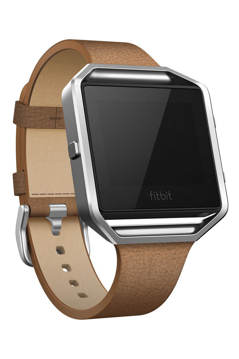 'Blaze' Slim Leather Accessory Band & Frame, Alternate, color, CAMEL