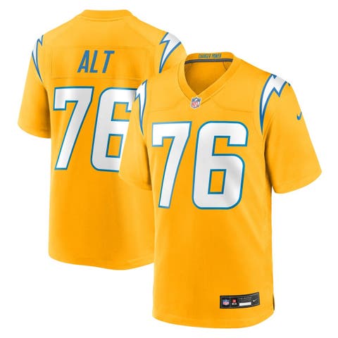 Men's Nike Joe Alt Gold Los Angeles Chargers Alternate Charger Power Game Player Jersey