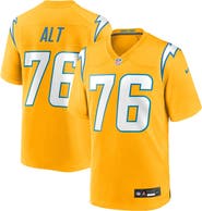 Nike Men's Nike Joe Alt Gold Los Angeles Chargers Alternate Charger Power Game Player Jersey