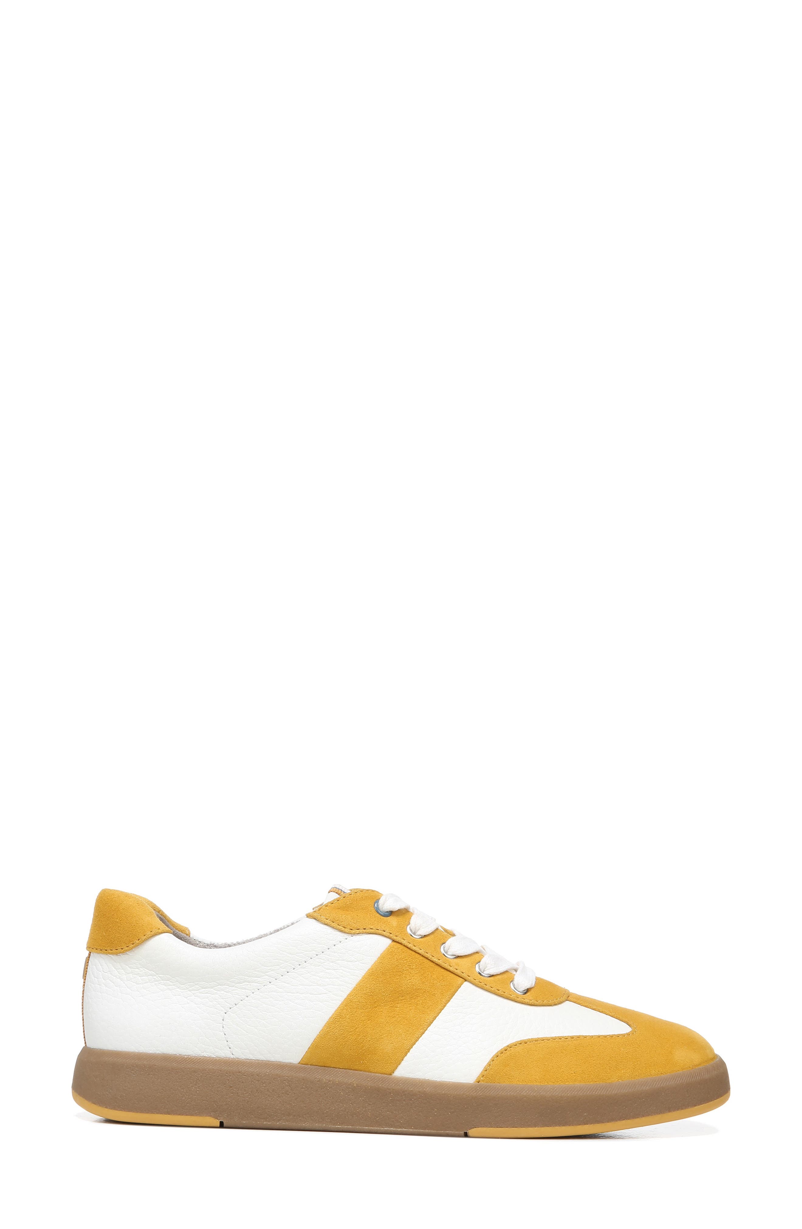 Evin Sneaker, Alternate, color, WHITE GOLDEN ROD