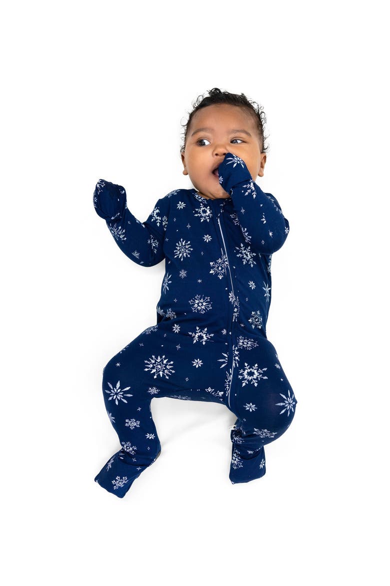 Baby Snowflake Convertible Footie, Alternate, color, Snowflake