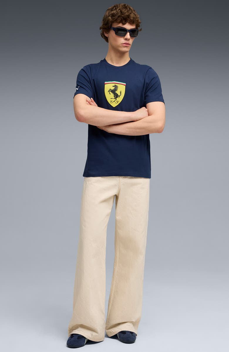 PUMA x Ferrari Sportswear Shield Graphic T-Shirt, Alternate, color, Persian Blue