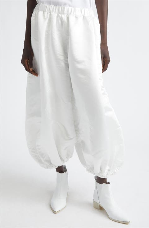Crop Satin Balloon Pants