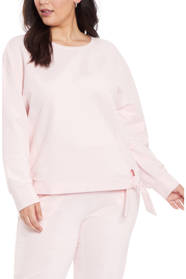 Tie Sweatshirt, Main, color, CARNATION
