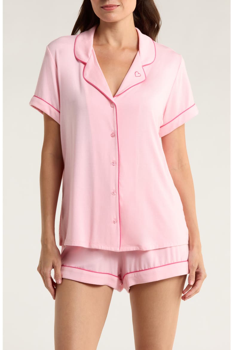 Moonlight Eco Short Pajamas, Main, color, PINK CANDY