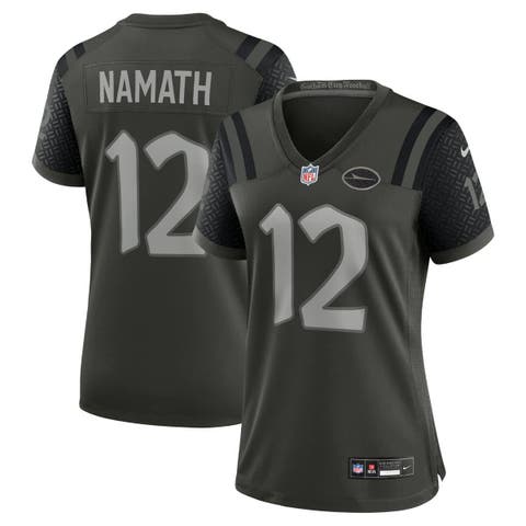 Women's Nike Joe Namath Gotham Green New York Jets 2025 Rivalries Collection Retired Player Game Jersey
