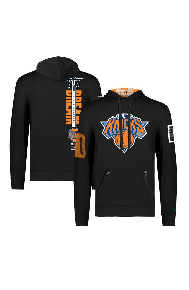 FISLL Unisex FISLL x Black History Collection Black New York Knicks Pullover Hoodie, Main, color,