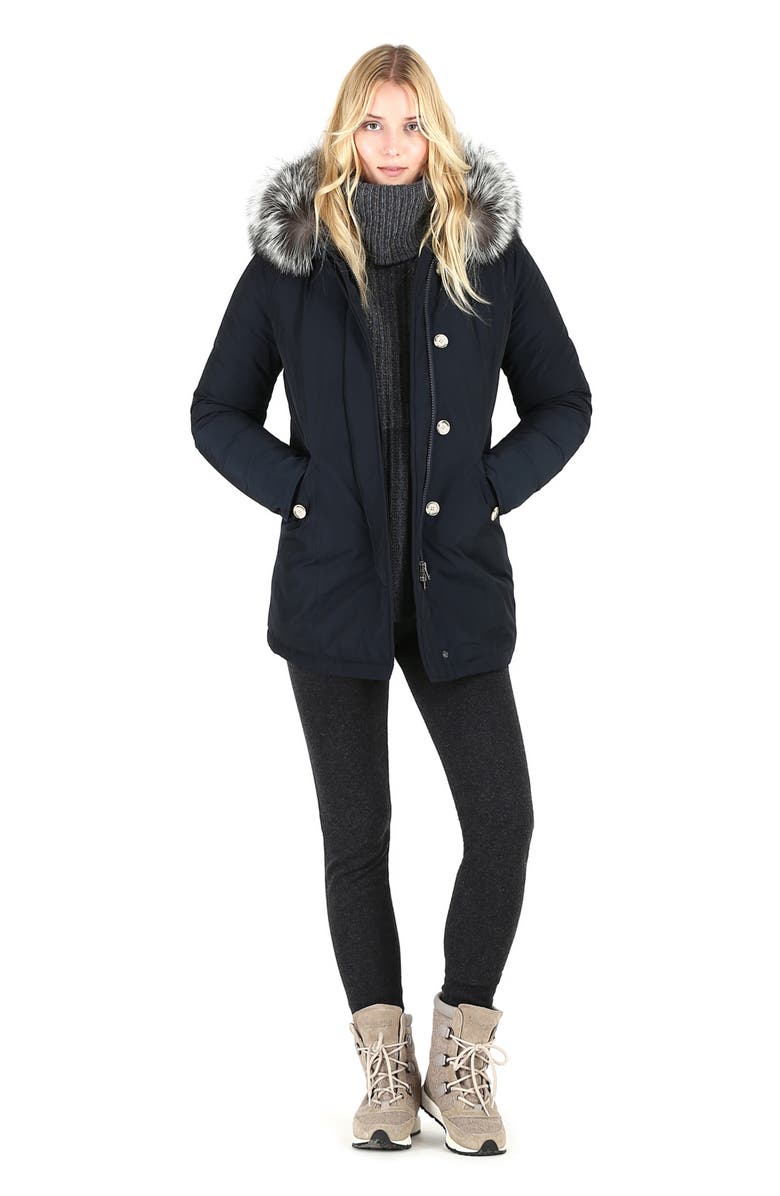 Woolrich Luxury Arctic Down Parka with Genuine Fox Fur Trim, Alternate, color, 