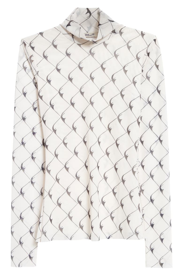 Jodi Print Turtleneck, Alternate, color, CREAMBLACK BOOMERANG