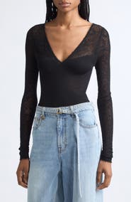 Zimmermann Wool Blend Pointelle Lace Sweater