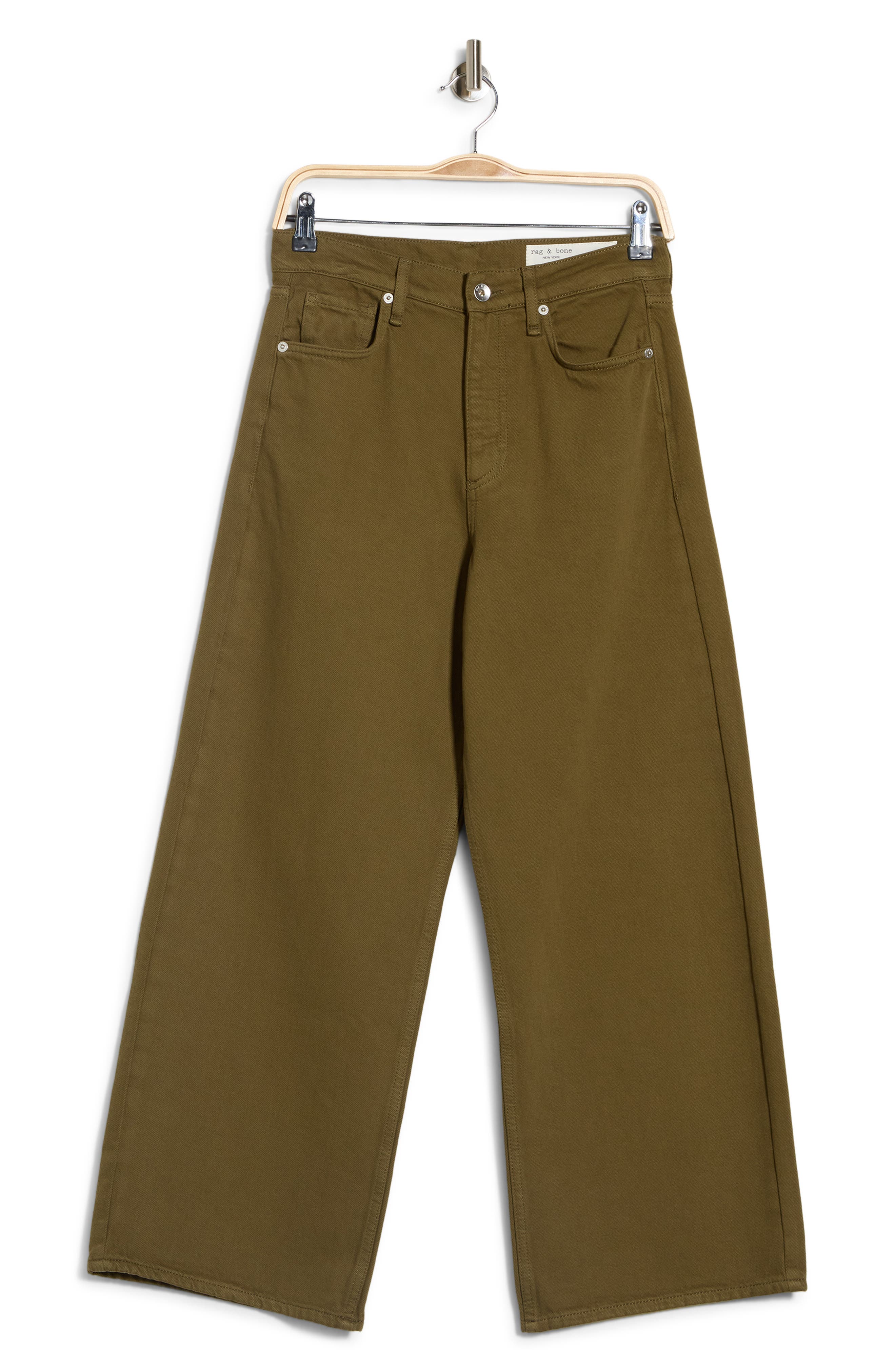 rag & bone Annie High Waist Ankle Wide Leg Jeans