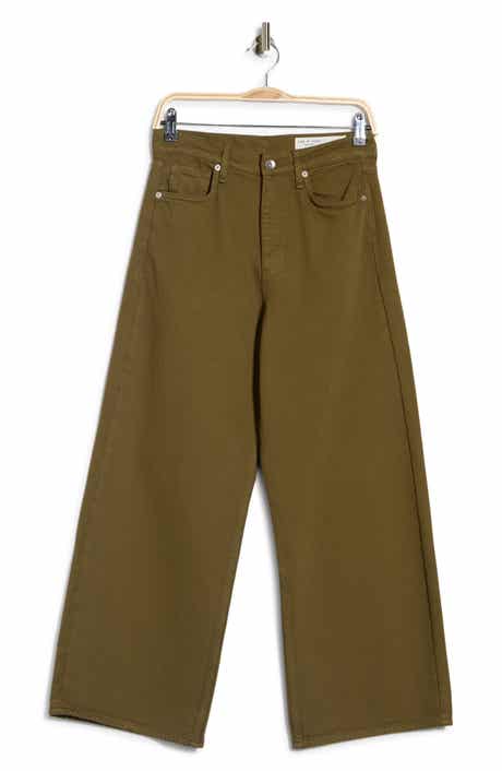 rag & bone Annie High Waist Ankle Wide Leg Jeans