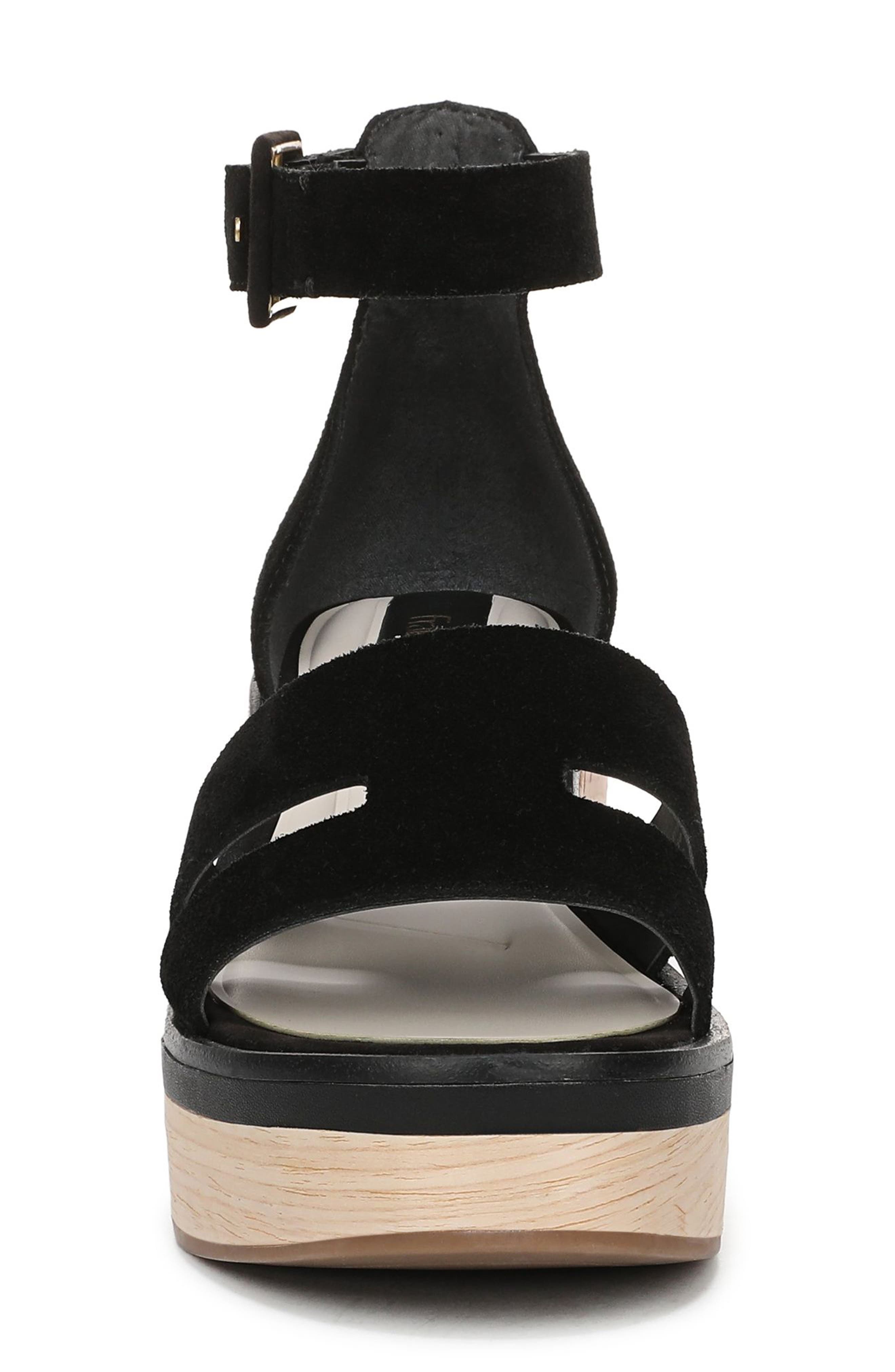 Franco Sarto Madaya Platform Wedge Sandal, Alternate, color, Black