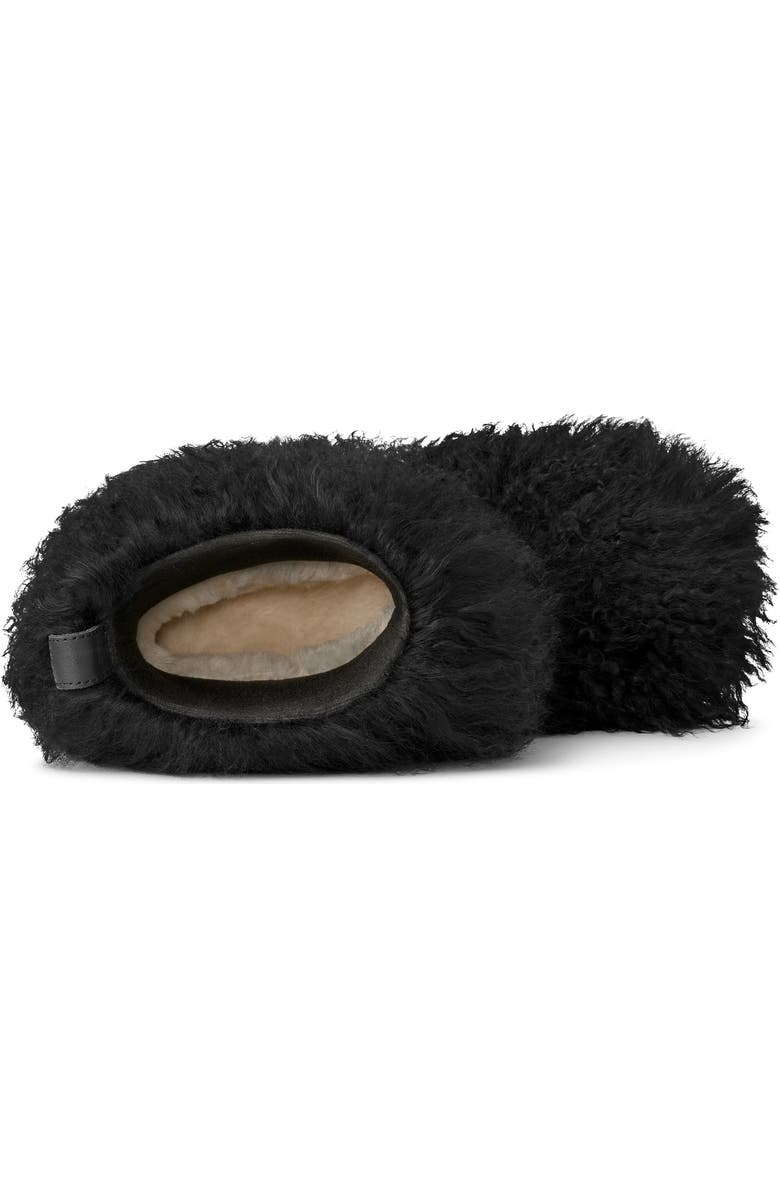 UGG<sup>®</sup> Classic Short Fluff Momma Genuine Shearling Bootie, Alternate, color, Black