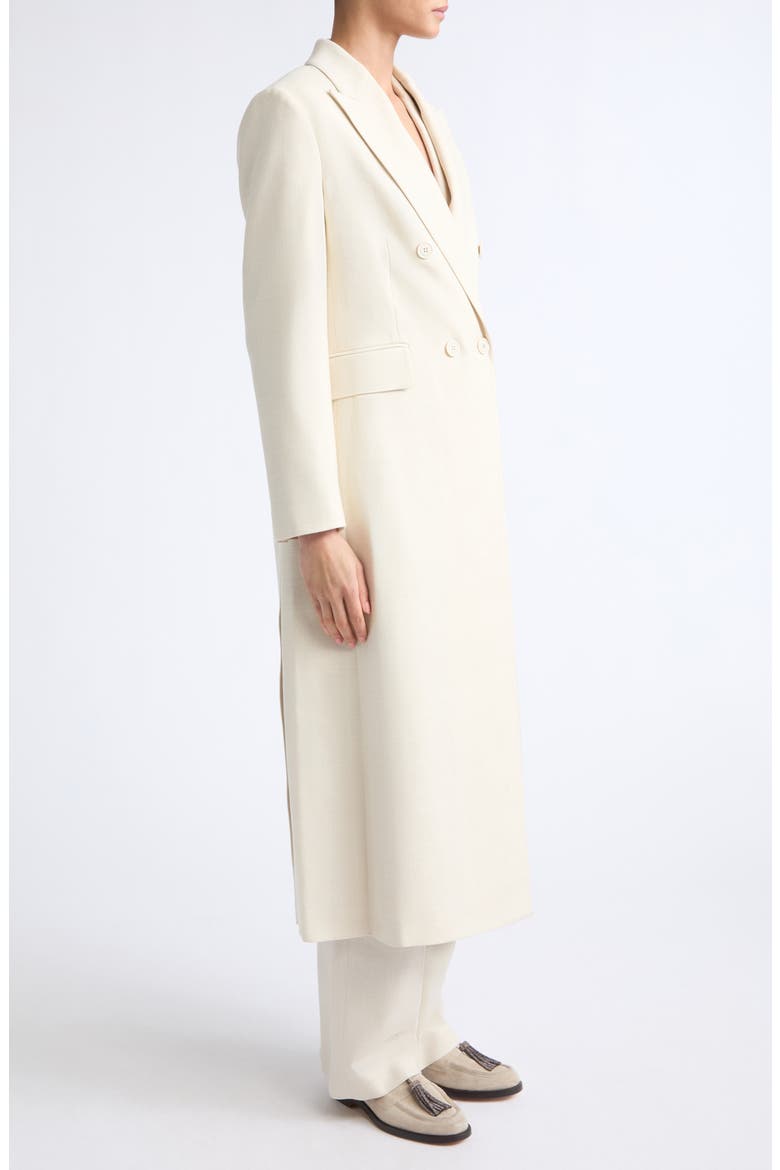 Herringbone Wool Blend Duster Jacket, Alternate, color, 00 IVORY