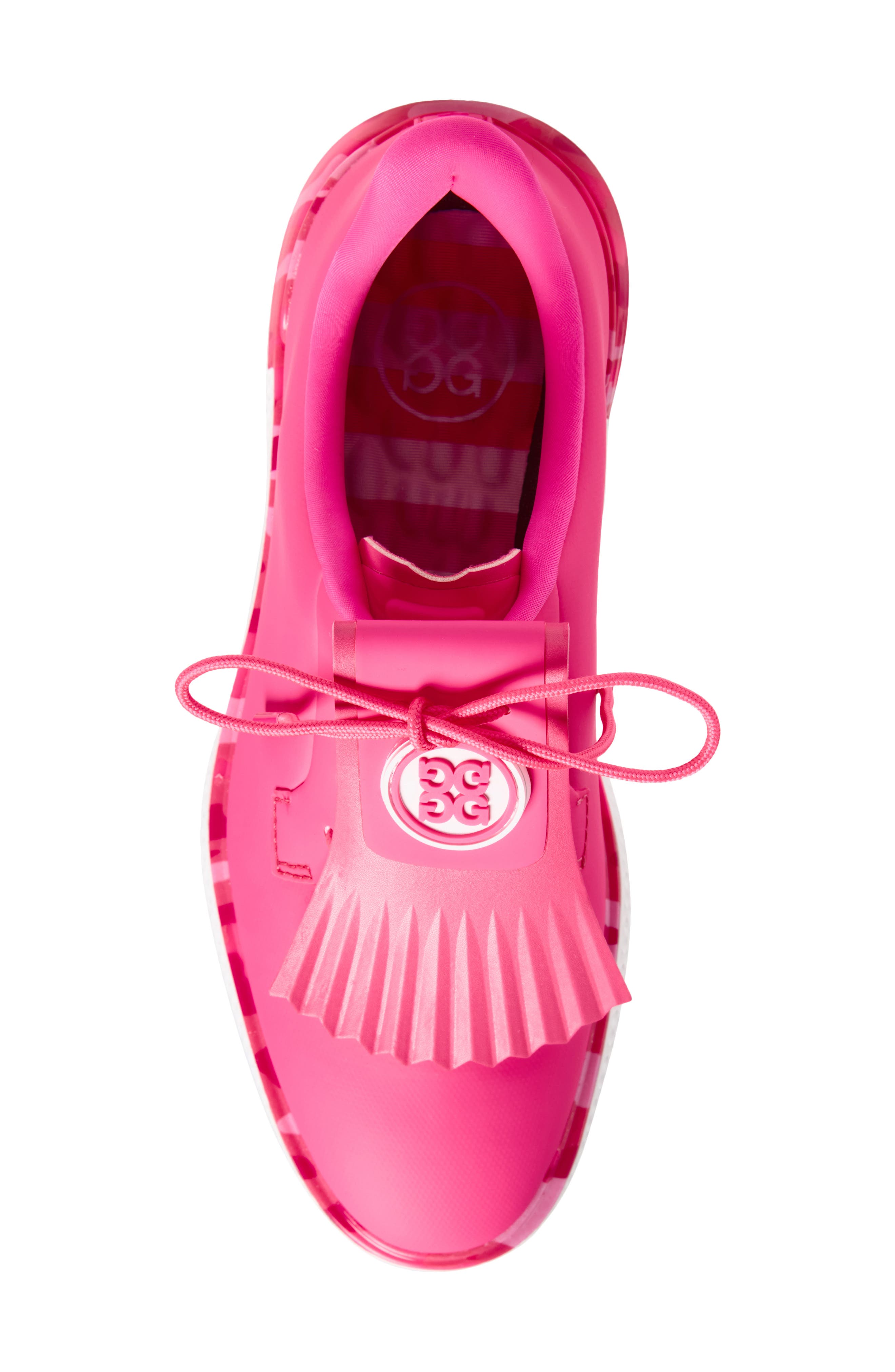 G/FORE Gallivant2r Perforated Kiltie Golf Shoe, Alternate, color, Knockout Pink