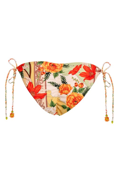 Shop Agua Bendita Alegria Ete Side Tie Bikini Bottoms In Multicolor