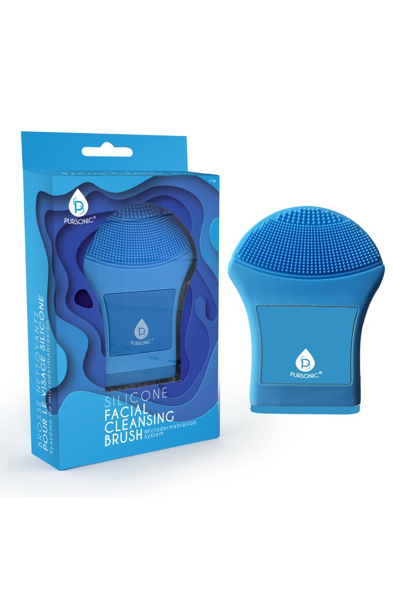 PURSONIC Facial Cleansing Brush Microdermabrasion System Silicone Facial Brush, Main, color, 