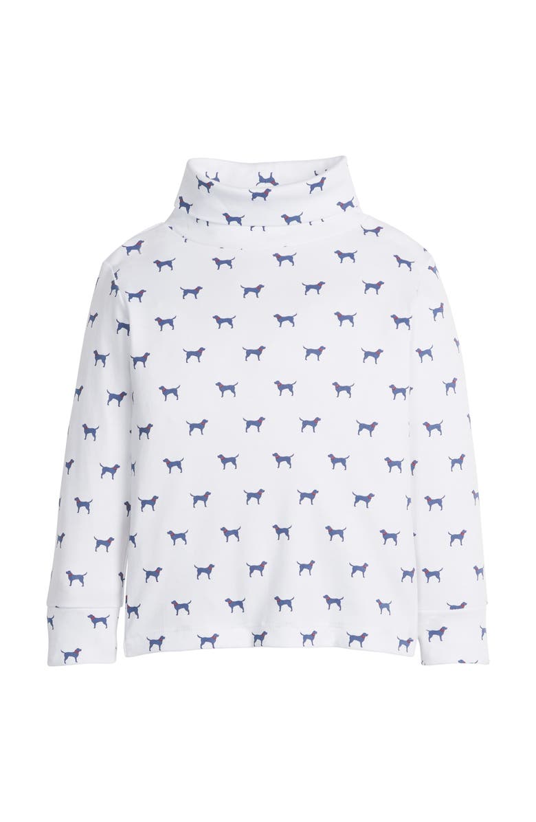 Little English Kids' Printed Turtleneck, Alternate, color, Navy Labs