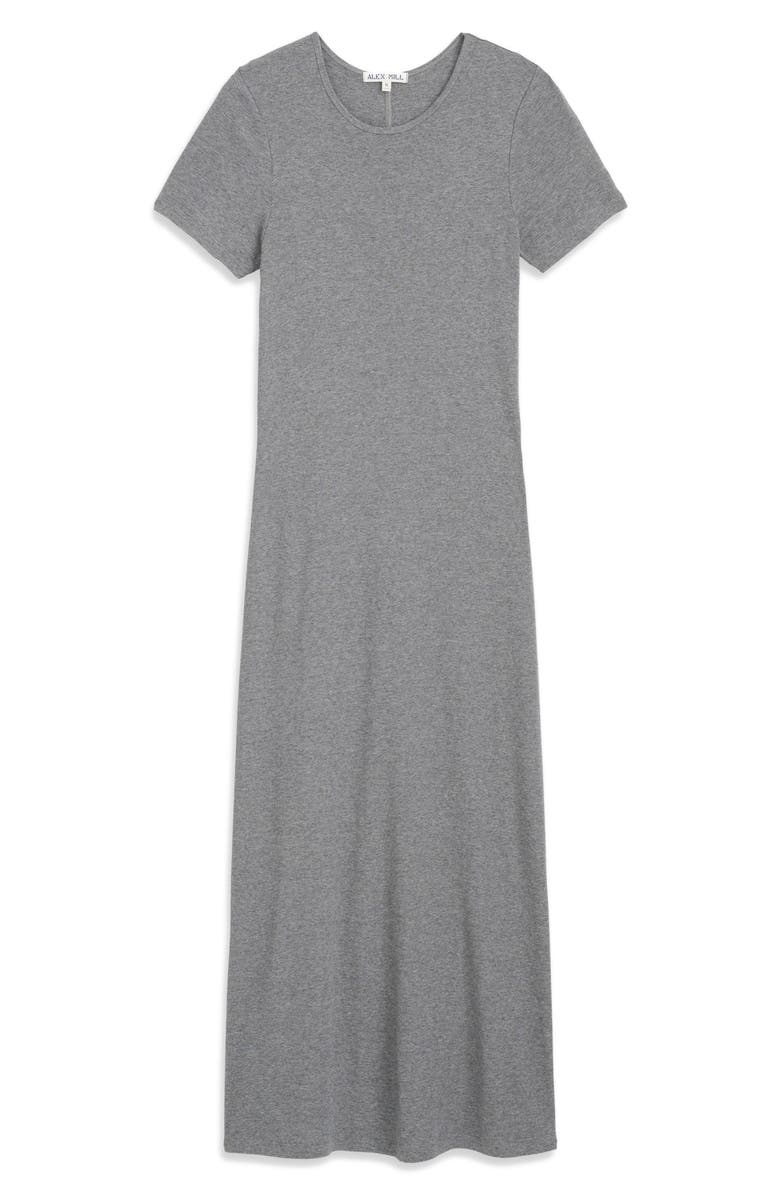 Alex Mill Carolyn Fine Rib Dress, Alternate, color, Heather Grey