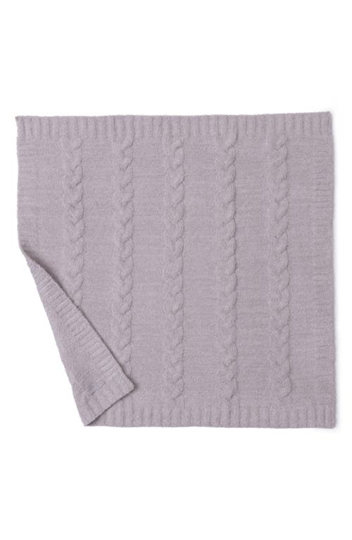 Barefoot Dreams Cozychic® Cable Receiving Blanket In Purple