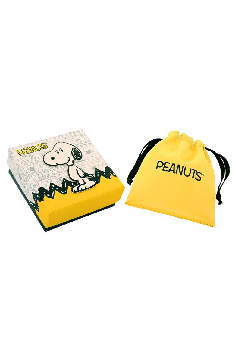 PEANUTS Snoopy Silver Plated Holding Heart Pendant, 16+2" Chain, Alternate, color, Silver