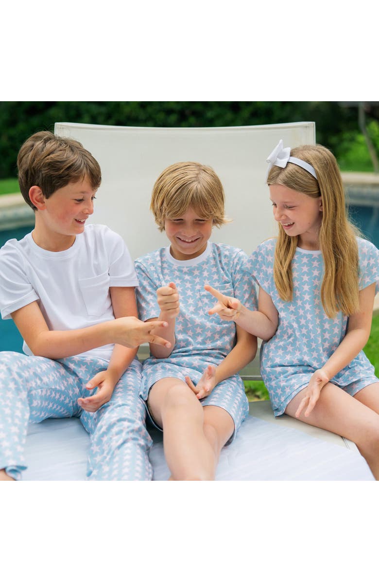 Lila and Hayes Emery Girls
 Short Set, Alternate, color, Seaside Starfish