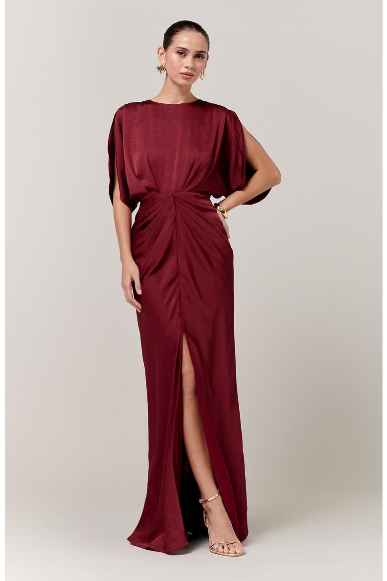 Mona Maxi Dress, Alternate, color, Burgundy