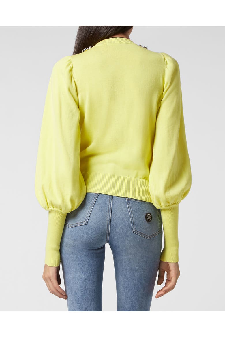 Pullover Ls Crystal Women, Alternate, color, yellow