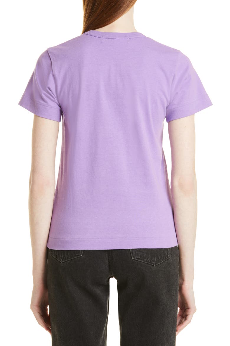 Small Heart Cotton T-Shirt, Alternate, color, PURPLE