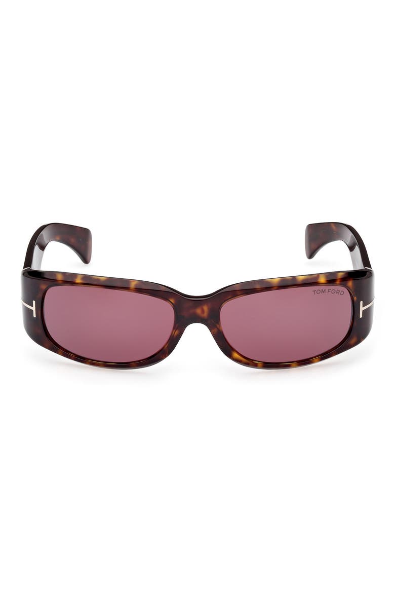 Corey 59mm Square Sunglasses, Main, color, DARK HAVANA / BORDEAUX SILVER