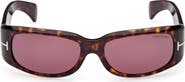 TOM FORD 59mm Rectangular Sunglasses