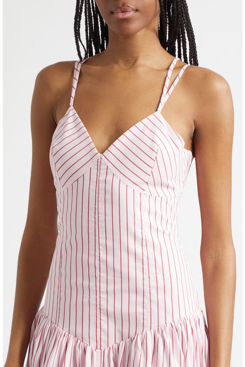Dagna Strappy Lace Back Sleeveless Maxi Dress, Alternate, color, COTTON CANDY/ CRIMSON PLUM