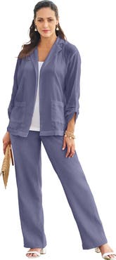 Jessica London Gauze Blazer