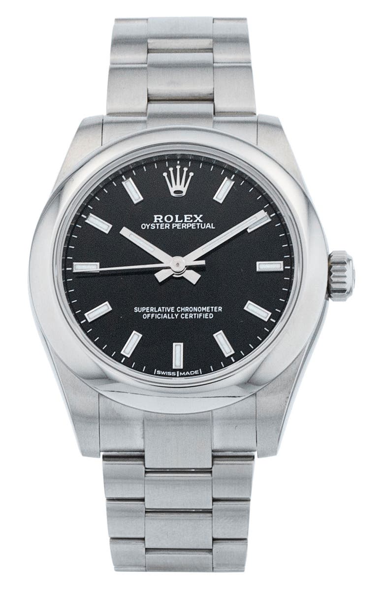 Watchfinder & Co. Rolex Preowned Lady Oyster Perpetual Bracelet Watch, 31mm, Main, color, 