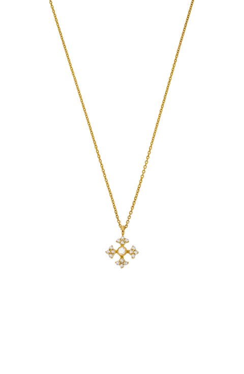 Arya Diamond Cross Pendant Necklace