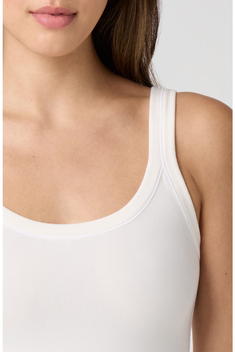 Stretch Cotton Camisole, Alternate, color, JET STREAM