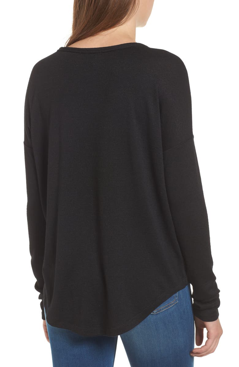 rag & bone The Knit Long Sleeve Tee, Alternate, color,