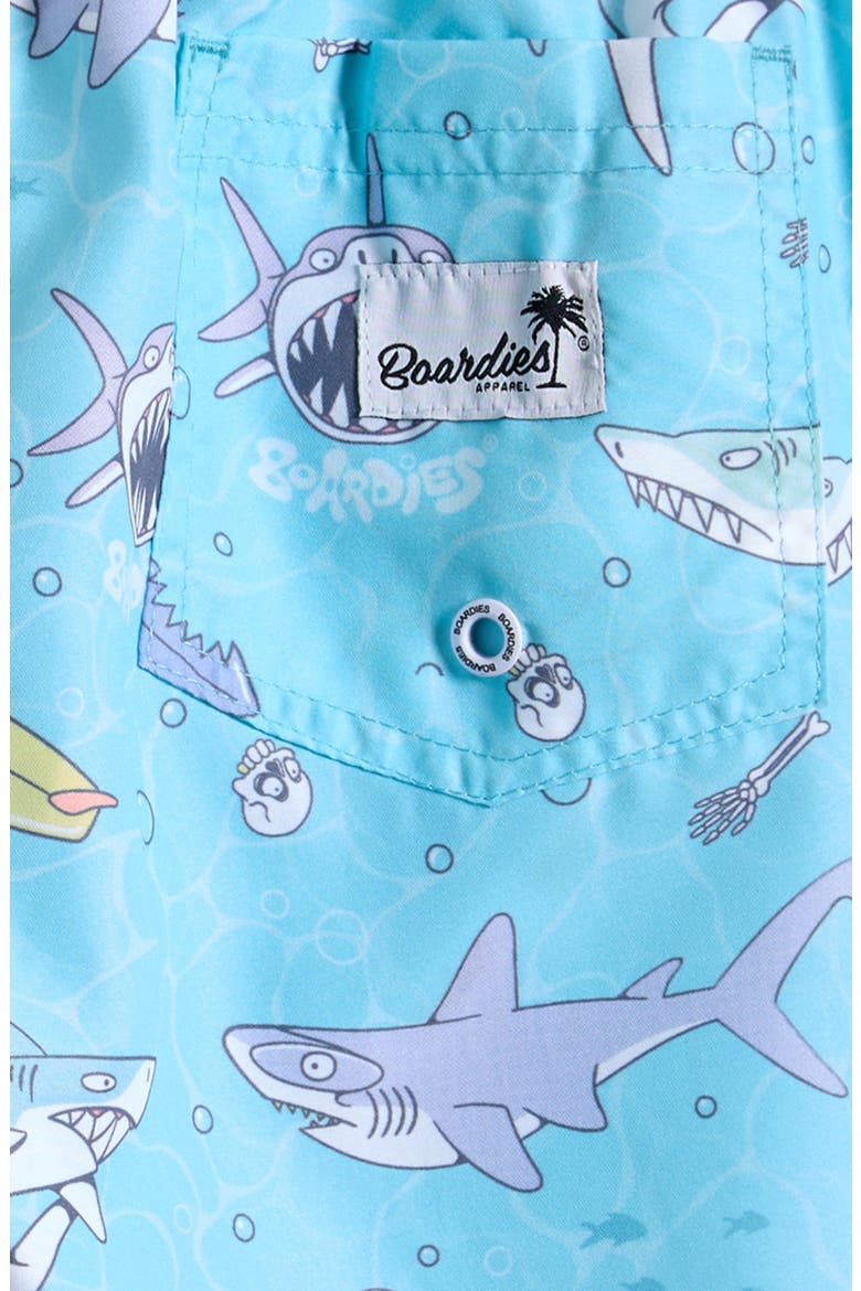 Kids' Sharky Waters Swim Trunks, Alternate, color, BLUE